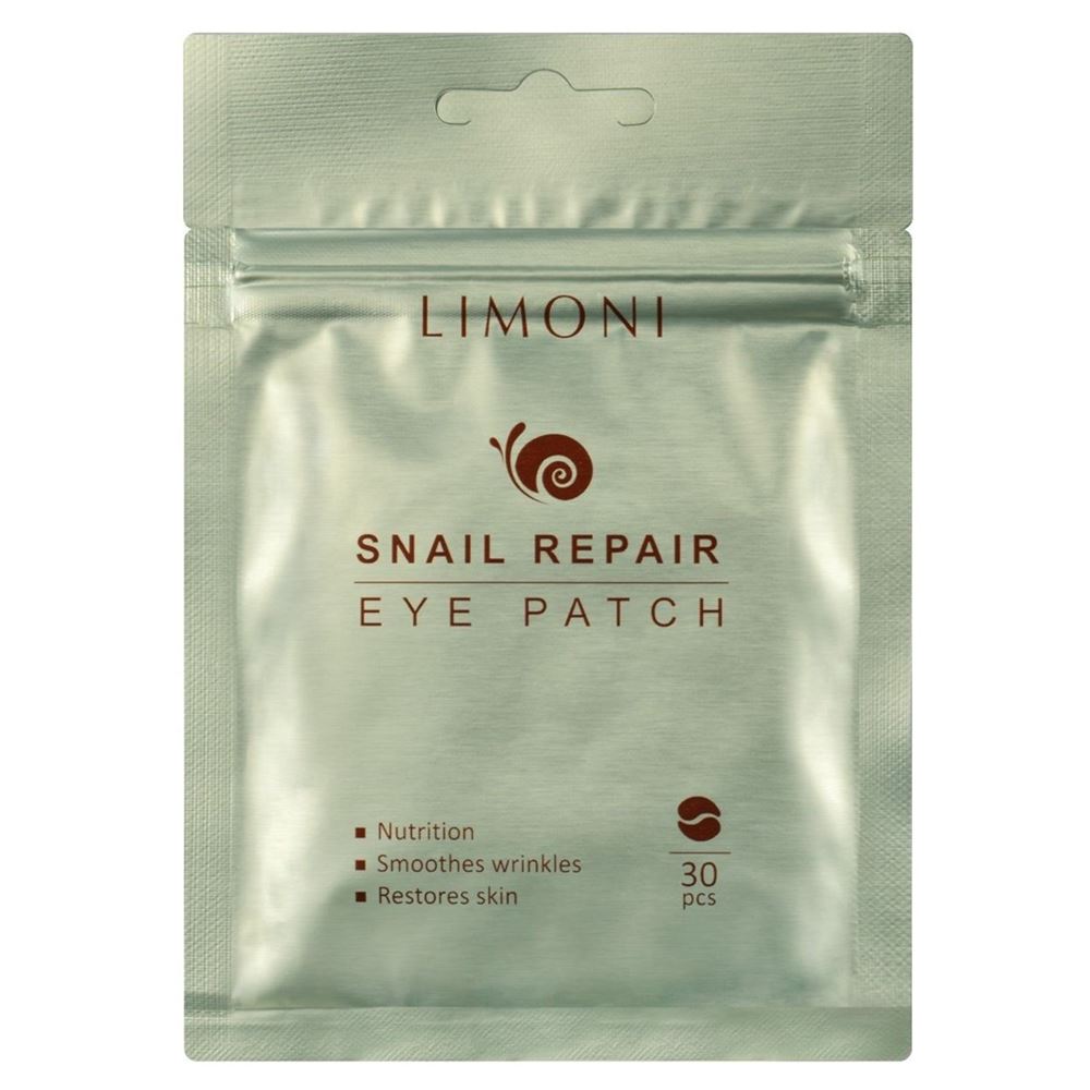 Limoni Snail Repair Snail Repair Eye Patches Патчи для век восстанавливающие с экстрактом секреции улитки