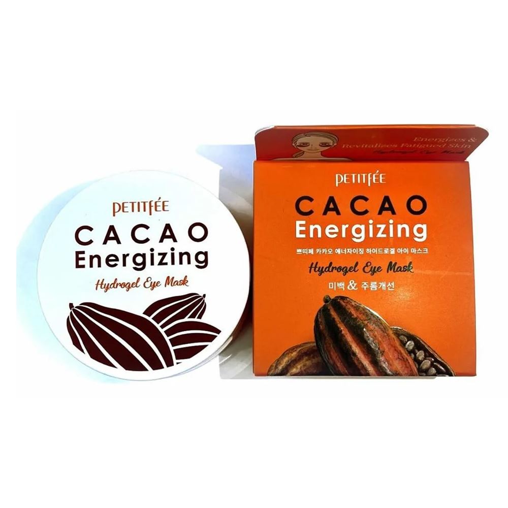 Petitfee Face Care Cacao Energizing Hydrogel Eye Mask Гидрогелевые патчи с экстрактом какао для кожи вокруг глаз