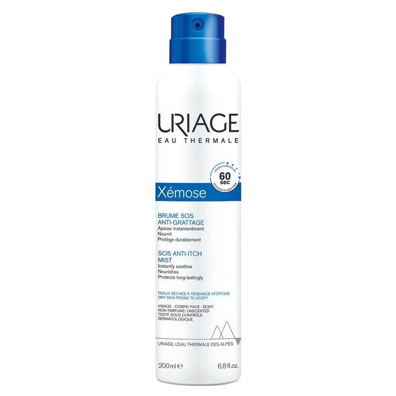 Uriage Xemose Xemose SOS Anti-Itch Mist Ксемоз Успокаивающая SOS-Дымка Спрей