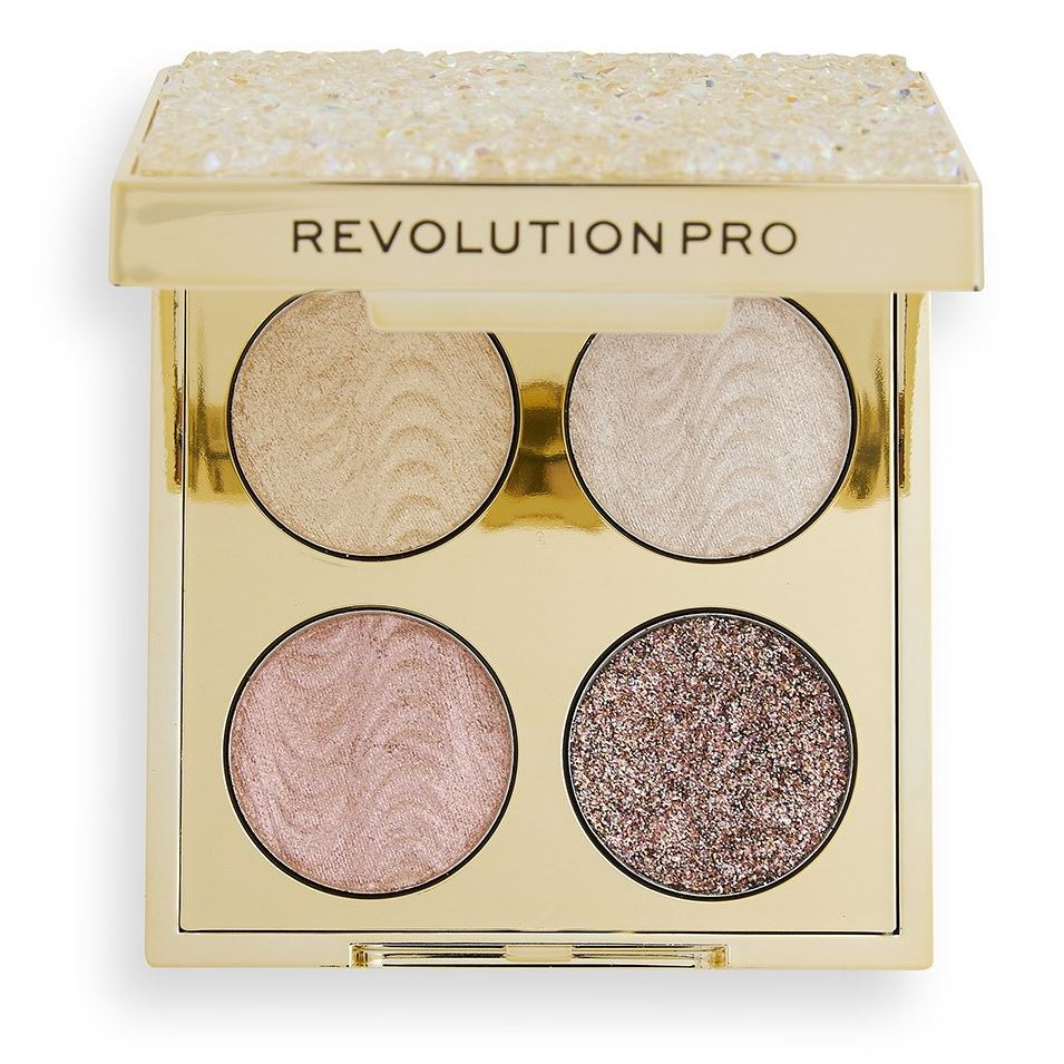 Revolution PRO Make Up Crystal EyeE Quad Палетка теней для век 