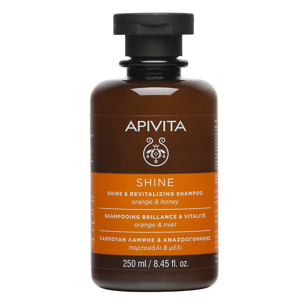 Apivita Hair Care Shine & Revitalizing Shampoo Orange & Honey Шампунь Блеск и Жизненная сила с Апельсином и Мёдом