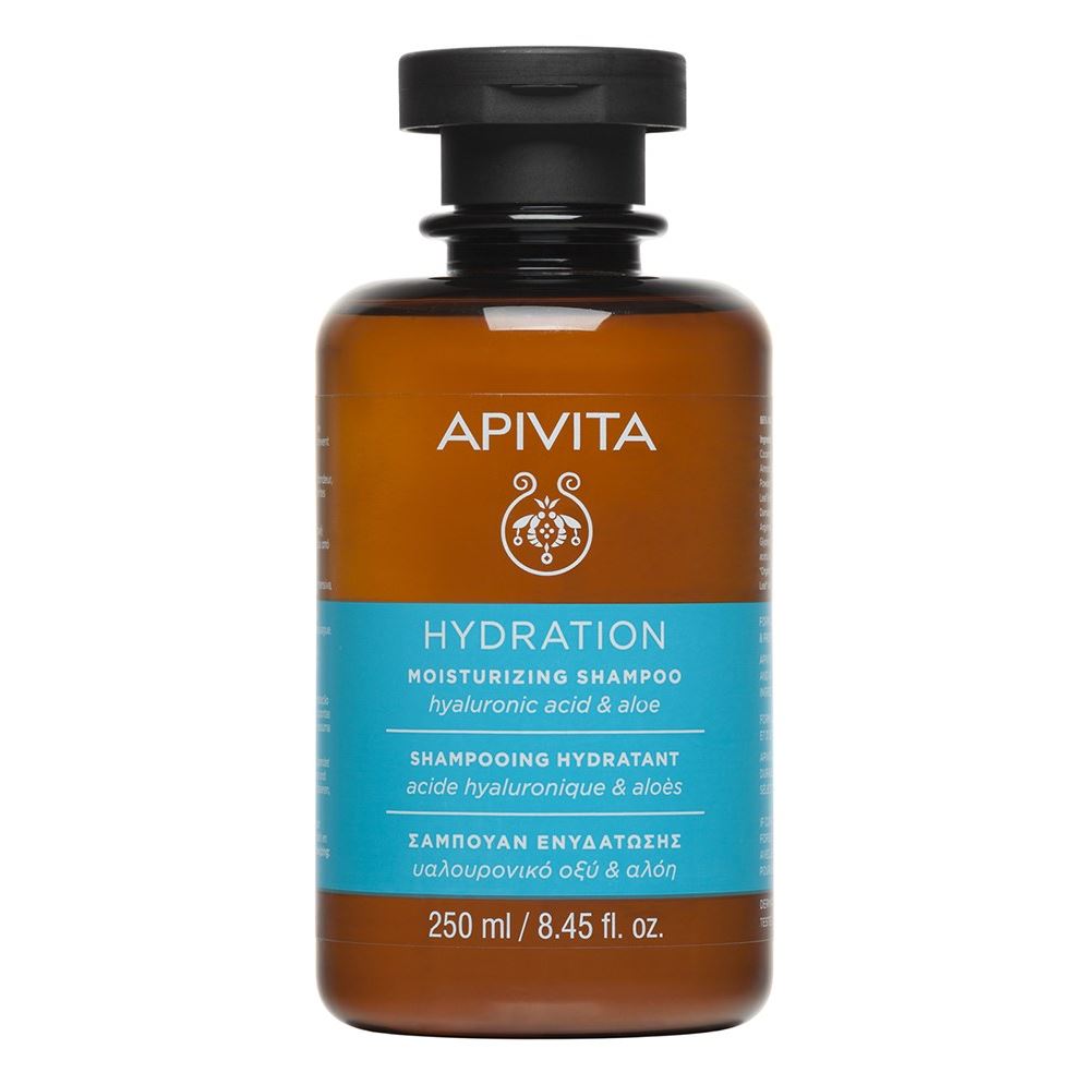 Apivita Hair Care Hydration Moisturizing Shampoo Hyaluronic Acid & Aloe Увлажняющий шампунь с Гиалуроновой кислотой и Алоэ
