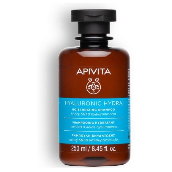 Apivita Hair Care Hyaluronic Hydra Moisturizing Shampoo Увлажняющий шампунь с Гиалуроновой кислотой