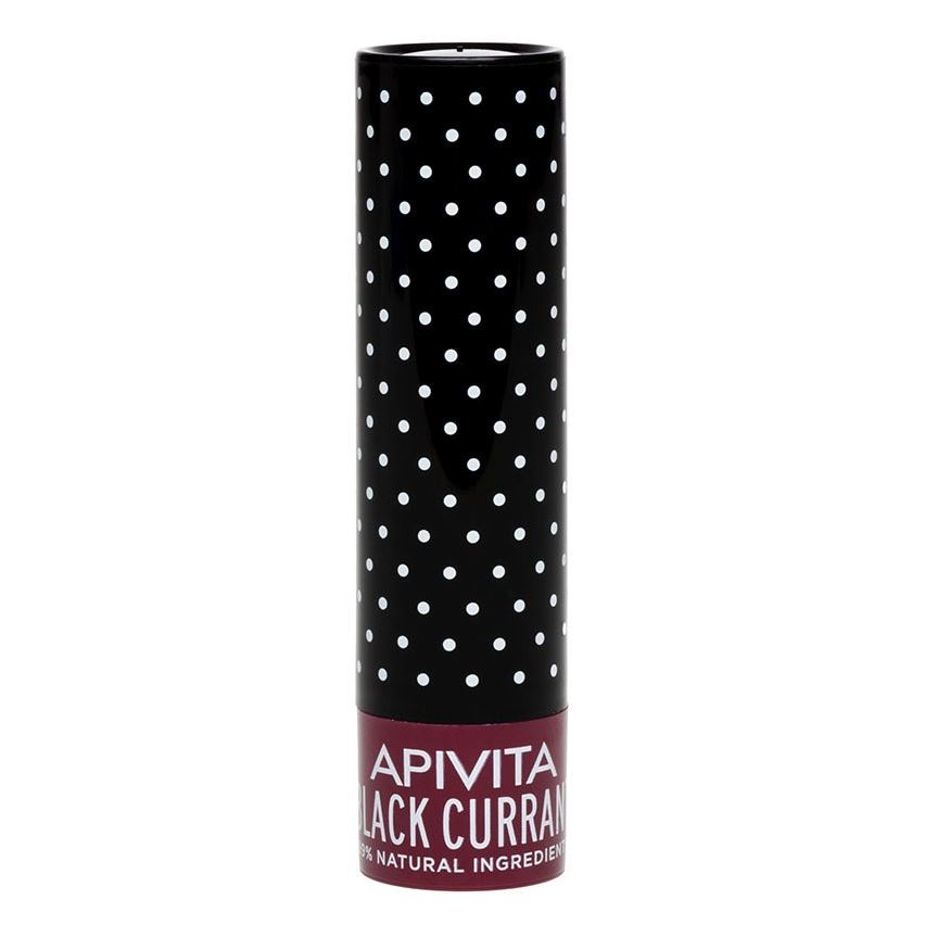 Apivita Hand and Lip Care Black Currant Stick Увлажняющий уход для губ с оттенком Черной Смородины