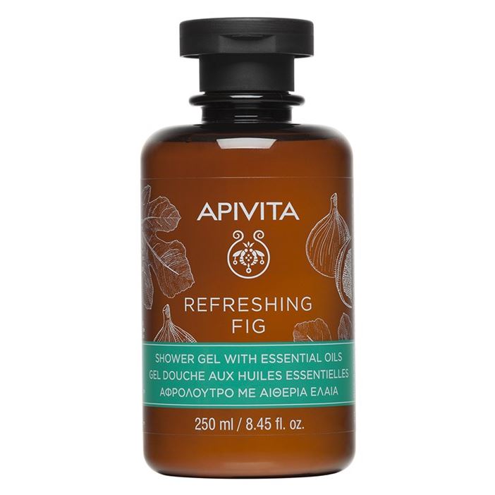 Apivita Body Care Refreshing Fig Shower Gel With Essential Oils Освежающий инжир Гель для душа с эфирными маслами