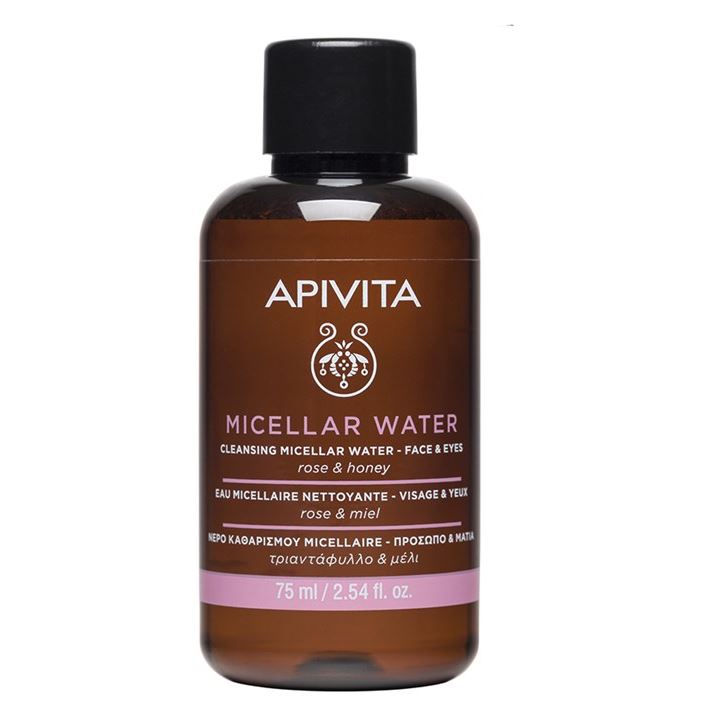 Apivita Cleansing Cleansing Micellar Water  - Visage & Yeux Rose & Miel Очищающая мицеллярная вода для лица и глаз