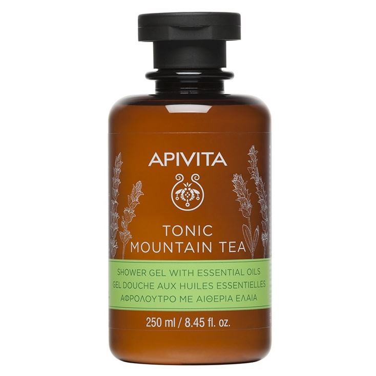 Apivita Body Care Tonic Mountain Tea Shower gel With Essential Oils Тонизирующий горный чай Гель для душа с эфирными маслами