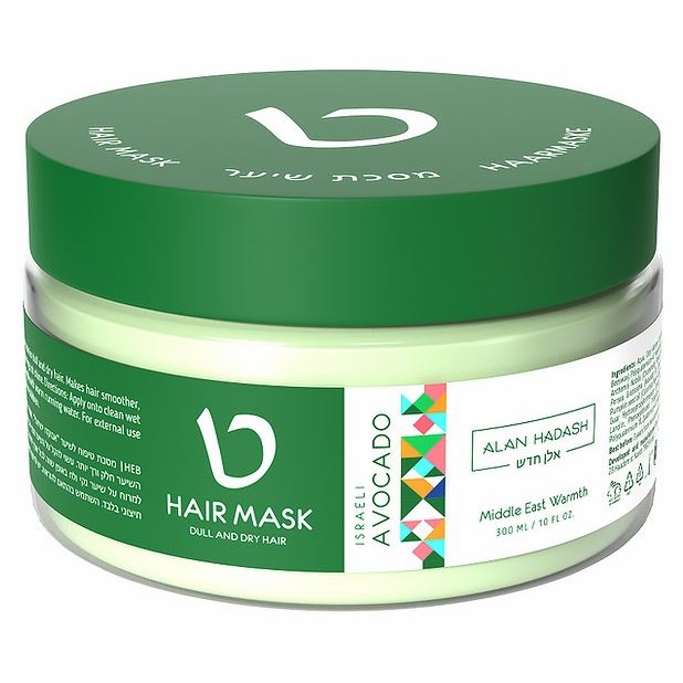 Alan Hadash Israeli Avocado  Israeli Avocado Hair Mask Dull And Dry Hair  Маска для тусклых и сухих волос "Израильский авокадо"