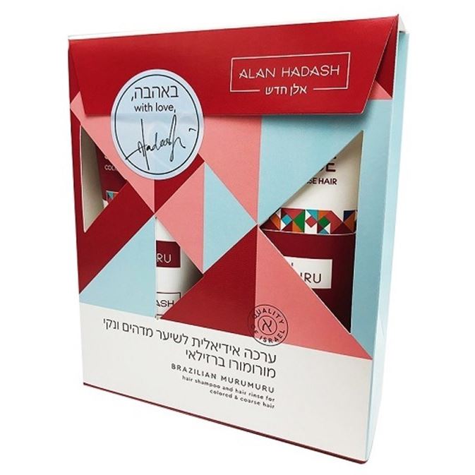 Alan Hadash Brazilian Murumuru Brazilian Murumuru Colored And Coarse Hair Set Набор для окрашенных и жестких волос "Бразильский Марумуру": шампунь, кондиционер