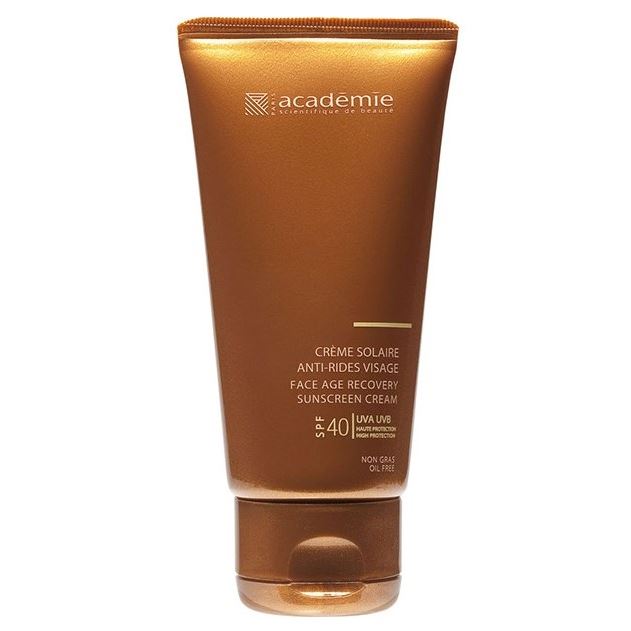 Academie Bronzecran  Face Age Recovery Sunscreen Cream SPF 40 Солнцезащитный регенерирующий крем для лица SPF 40 