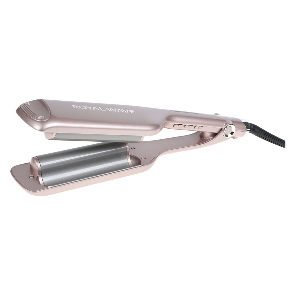 Dewal Professional Плойки 03-406 Плойка Royal Wave, 75 ВТ Профессиональная плойка для волос, двойная волна, керамика-турмалиновое покрытие, с терморегулятором, 75 Вт
