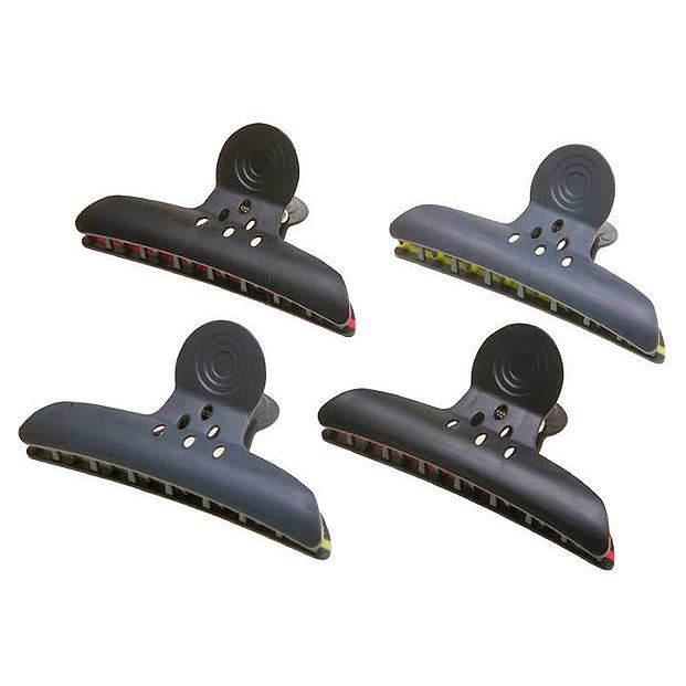 Dewal Professional Аксессуары для волос CL2207 Зажим для волос "Бабочка", 10 см Зажим для волос "Бабочка" черный, пластик, 10 см, упаковка 4 штуки