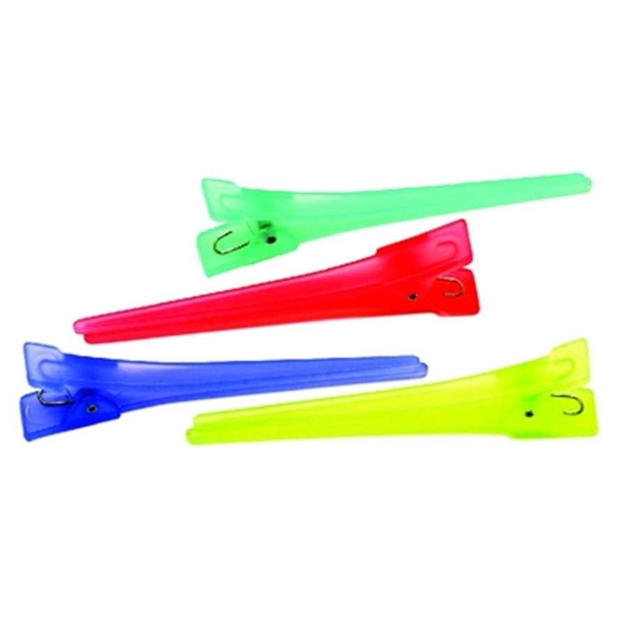 Dewal Professional Аксессуары для волос CL2521 Зажим для волос средний, цветной, 6 см Зажим для волос средний, цветной, пластик, 6 см, упаковка 12 штук