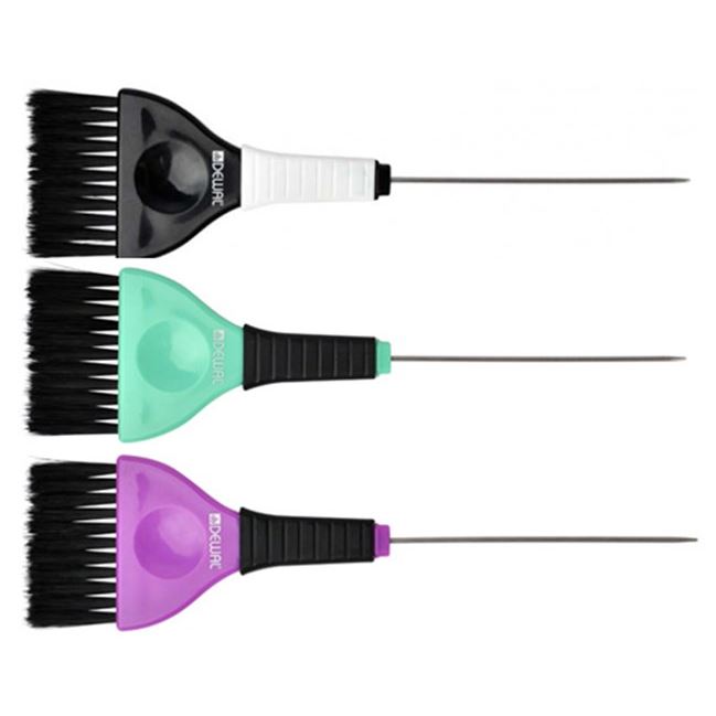 Dewal Professional Аксессуары для окрашивания и стрижки волос JB-001/JB-002/JB-003 Кисть для окрашивания со спицей 50 мм Кисть для окрашивания со спицей , с черной прямой щетиной, широкая 50 мм