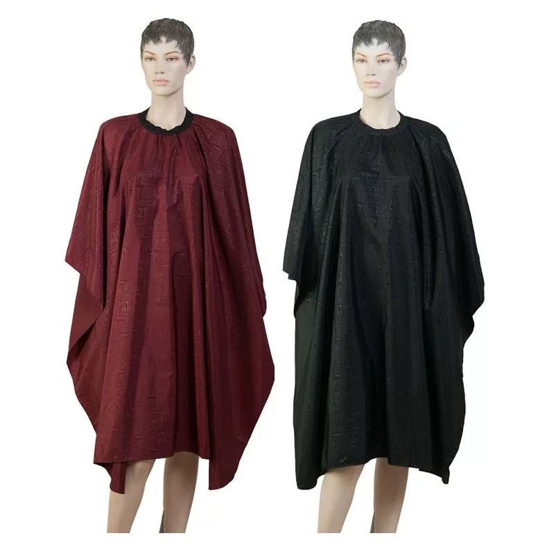 Dewal Professional Аксессуары для окрашивания и стрижки волос AF03 Пеньюар "Буквы", 128х148 см Пеньюар для стрижки "Буквы", полиэстер, черный, 128х148 см, на крючках