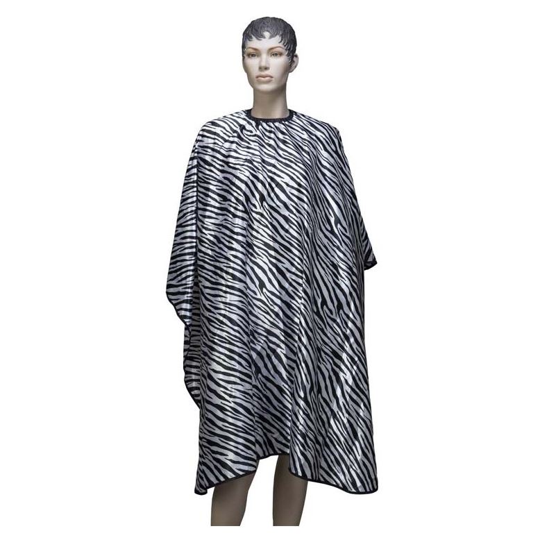 Dewal Professional Аксессуары для окрашивания и стрижки волос AP18 Пеньюар "Зебра", 145х160 см Пеньюар для стрижки "Зебра", полиэстер, 145х160 см, на крючках