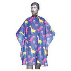 AA24Blue Пеньюар для стрижки "Динозавры ", 95х120 см