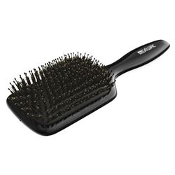 BRWT60 Щетка массажная DEWAL BLACK"лопата" деревянная, нат.щетина+пластиковый штифт,11рядов