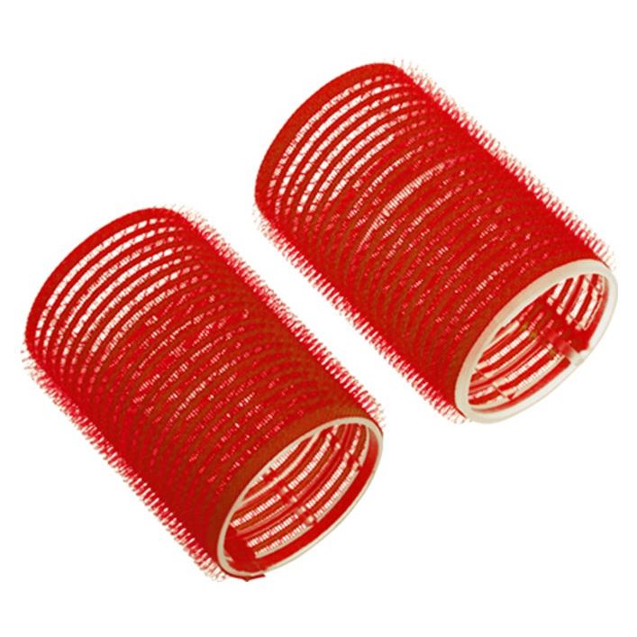 Dewal Professional Бигуди и коклюшки R-VTR10 Бигуди-липучки, диаметр 13 мм Бигуди-липучки, диаметр 13 мм, цвет красный, упаковка 12 штук