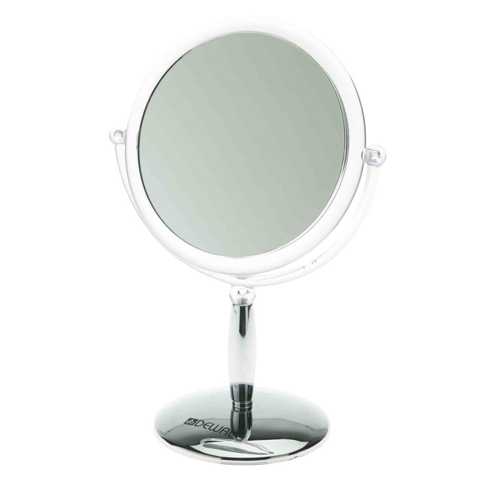 Dewal Professional Аксессуары для окрашивания и стрижки волос MR-417 Зеркало настольное серебристое 15x21.5 см  Зеркало настольное серебристое, пластик, 15x21.5 см 