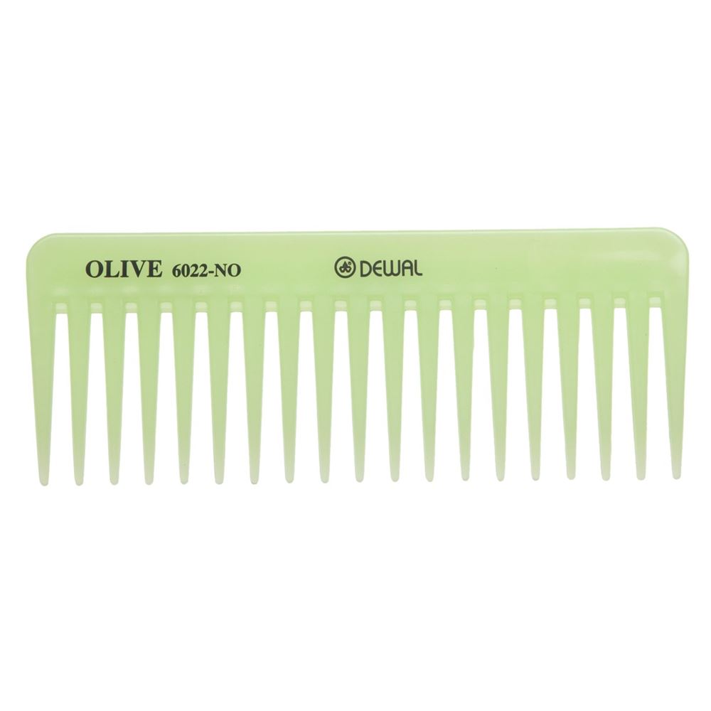 Dewal Professional Брашинги, щетки, расчески CO-6022-OLIVE Гребень DEWAL OLIVE моделирующий, редкозубый,зеленый 15,5 см  Гребень DEWAL OLIVE моделирующий, редкозубый,зеленый 15,5 см
