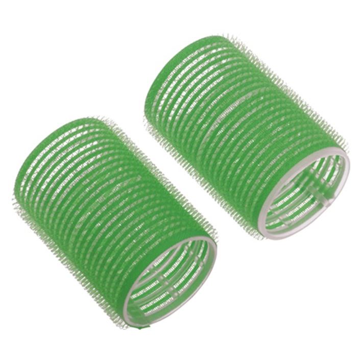 Dewal Professional Бигуди и коклюшки R-VTR8 Бигуди-липучки, диаметр 20 мм Бигуди-липучки, диаметр 20 мм, зеленые, упаковка 12 штук
