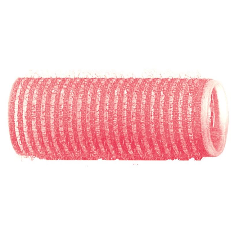 Dewal Professional Бигуди и коклюшки R-VTR7 Бигуди-липучки, диаметр 24 мм Бигуди-липучки, диаметр 24 мм, розовые, упаковка 12 штук