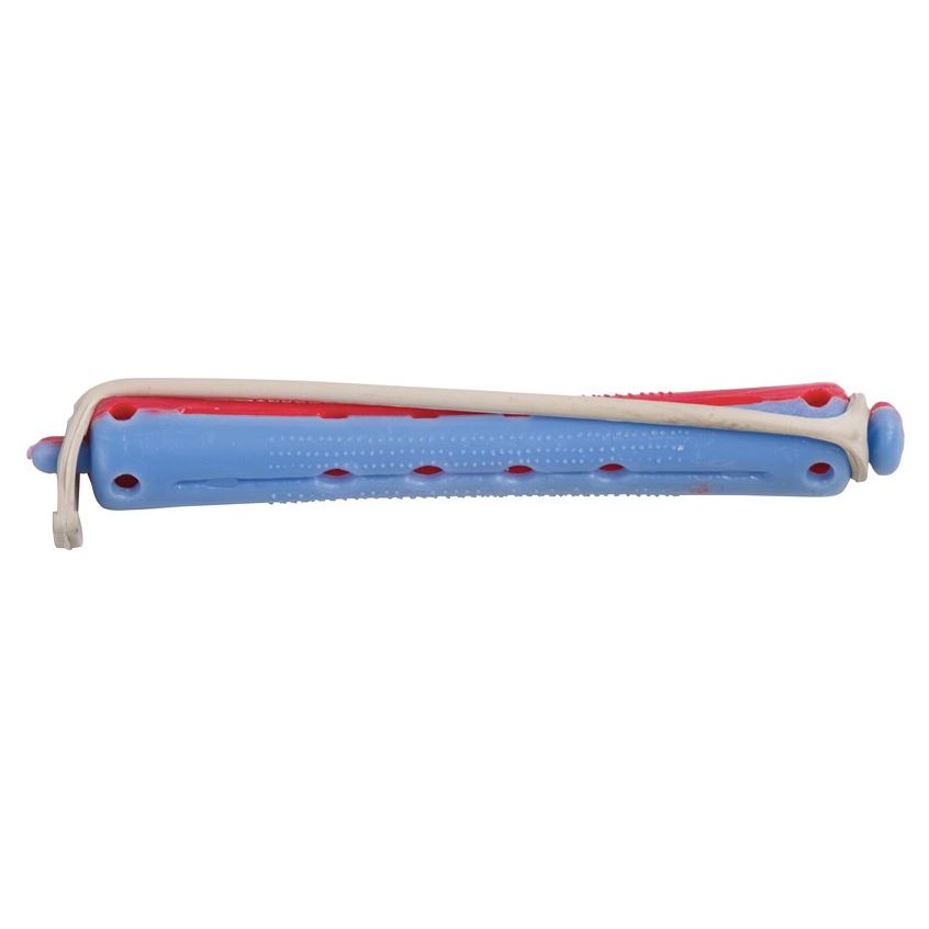 Dewal Professional Бигуди и коклюшки RWL4 Коклюшки длинные 9 мм Коклюшки длинные 9 мм, красно-голубые, упаковка 12 штук