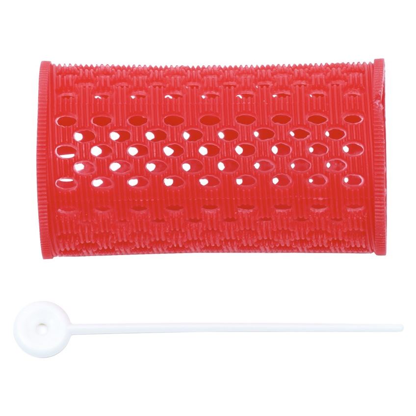 Dewal Professional Бигуди и коклюшки RMHR1 Бигуди пластиковые, диаметр 38 мм Бигуди пластиковые, красные, диаметр 38 мм, упаковка 12 штук