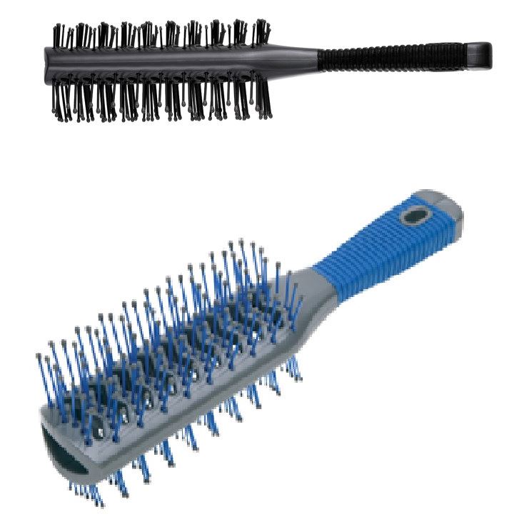 Dewal Professional Брашинги, щетки, расчески DW9526B Щетка туннельная 2-х сторонняя, 9 рядов  Щетка туннельная 2-х сторонняя, пластиковый штифт, 9 рядов