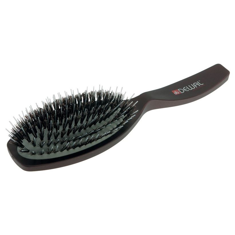 Dewal Professional Брашинги, щетки, расчески BR6302 Щетка массажная COFFEE натуральная щетина +пластиковый  штифт  Щетка массажная натуральная щетина +пластиковый  штифт 