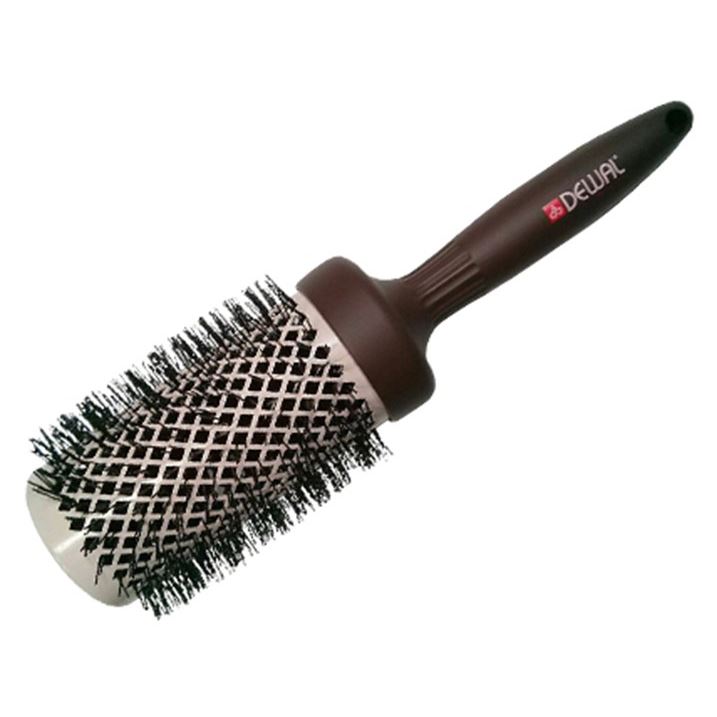 Dewal Professional Брашинги, щетки, расчески BRM53 Термобрашинг серия "MOKKA" 53х70 мм  Термобрашинг, керамическое покрытие+антистатик, с волнистой щетиной, диаметр 53х70 мм