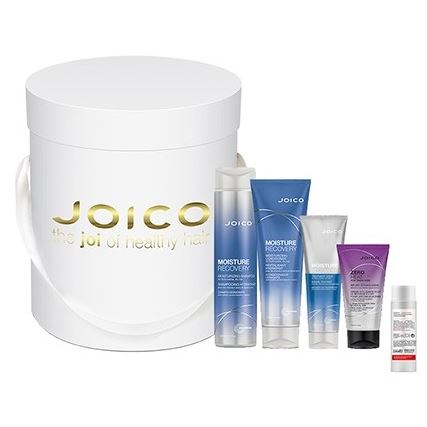 Joico Moisture Recovery Бьюти-бокс Увлажнение для жестких сухих волос  Набор: шампунь, кондиционер, маска, крем для укладки, гель очищающий для рук
