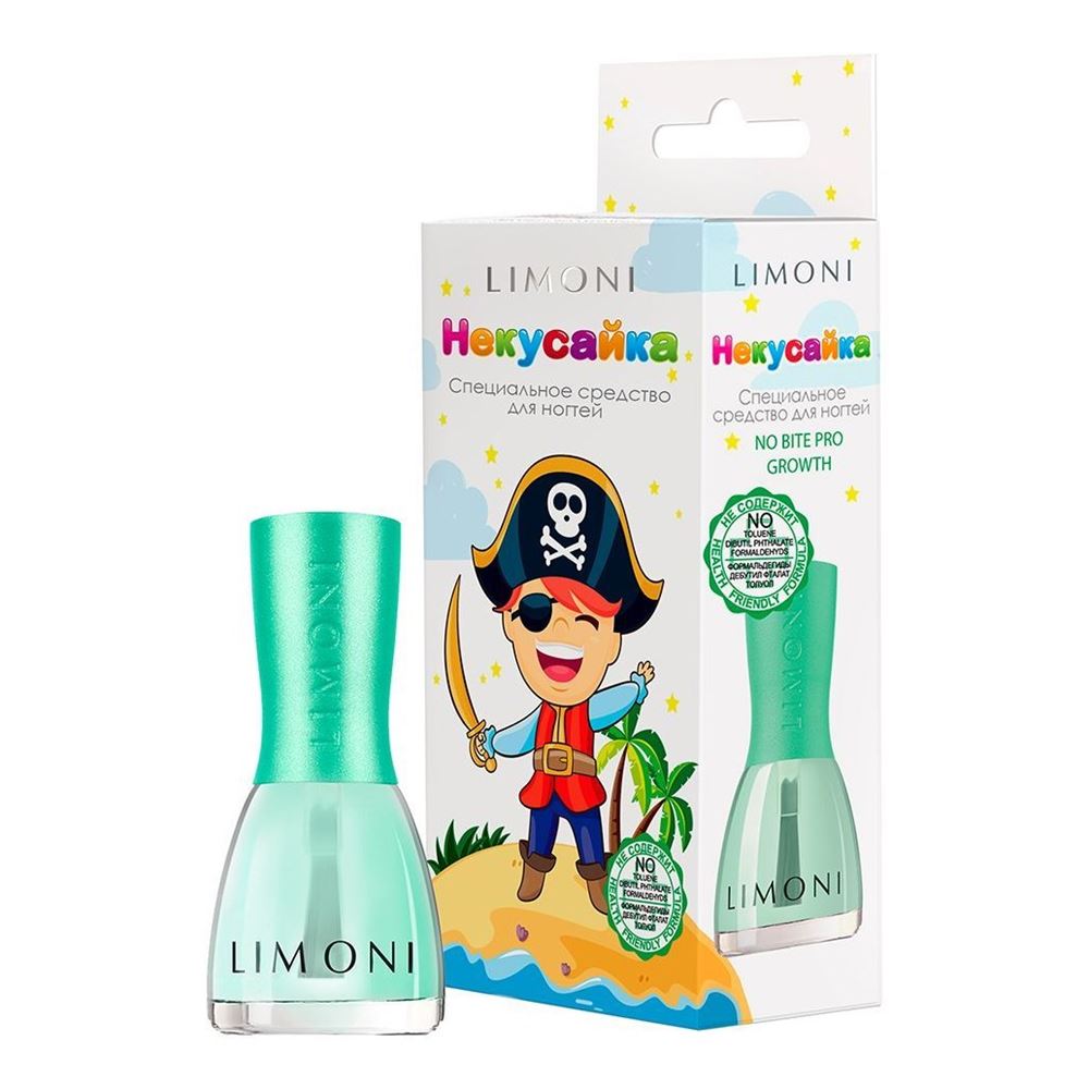 Limoni Make Up No Bite Pro Growth Некусайка Bambini "Пират" Специальное средство для ногтей Некусайка