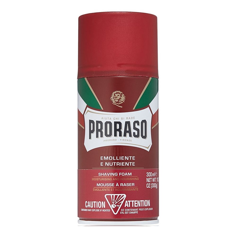 Proraso Red Shaving Foam Moisturising And Nourishing Пена для бритья питательная с маслом сандала и маслом ши