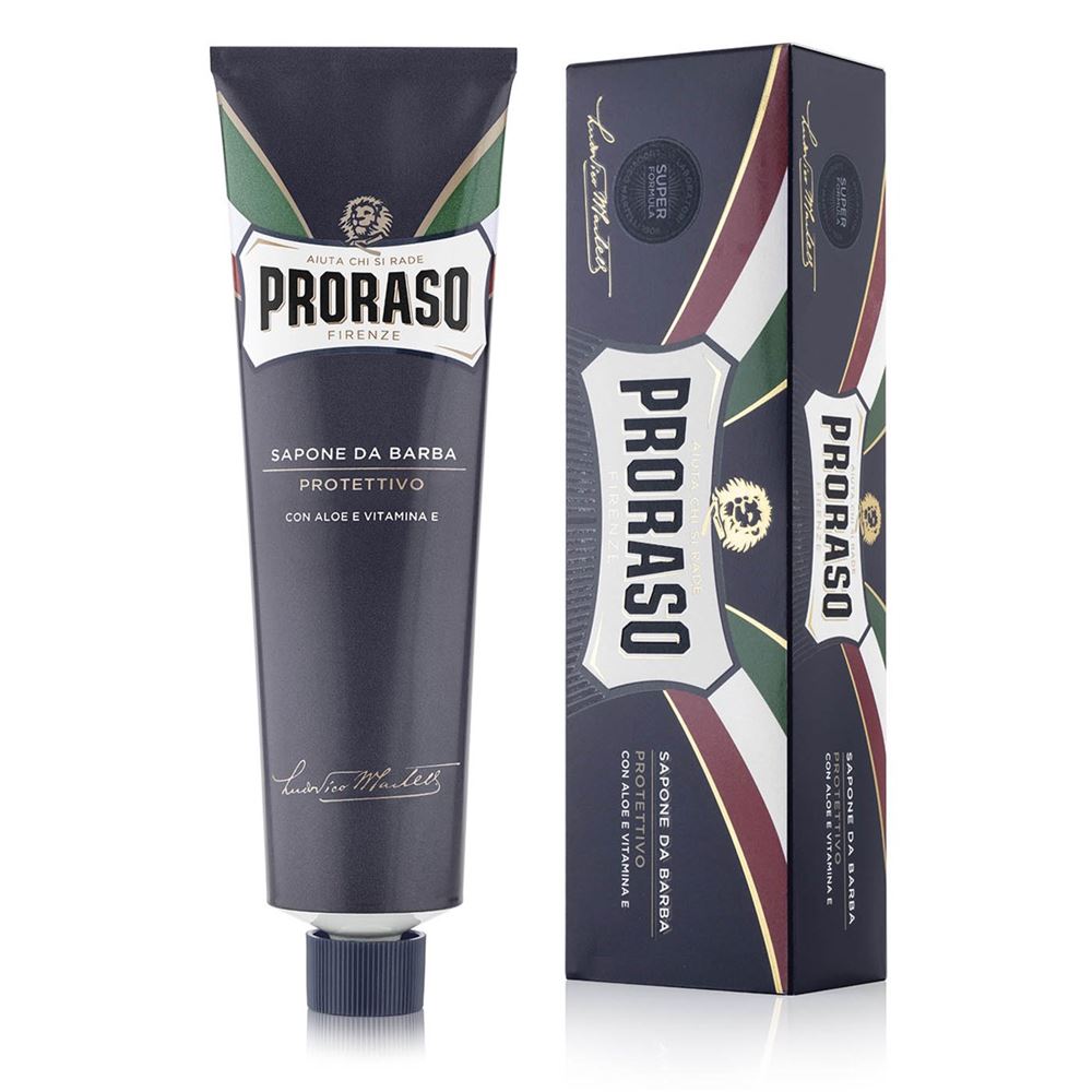 Proraso Blue Shaving Cream Protective  Крем для бритья защитный с алоэ и витамином Е