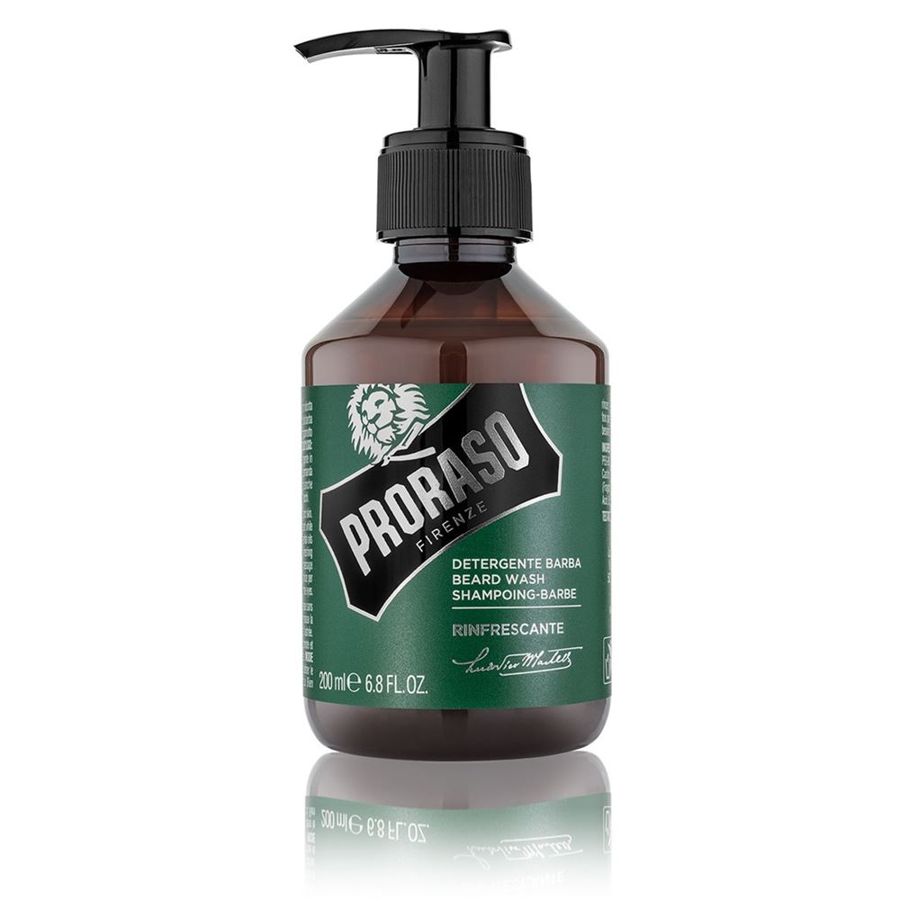 Proraso Green Refreshing Beard Wash Шампунь для бороды освежающий