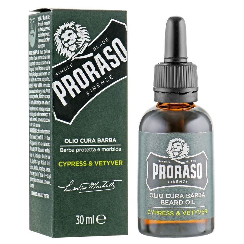 Proraso Single Blade Beard Oil  Cypress & Vetyver Масло для бороды