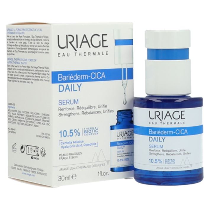 Uriage Bariederm Bariederm-Cica Daily Serum Восстанавливающая сыворотка для ослабленной кожи лица