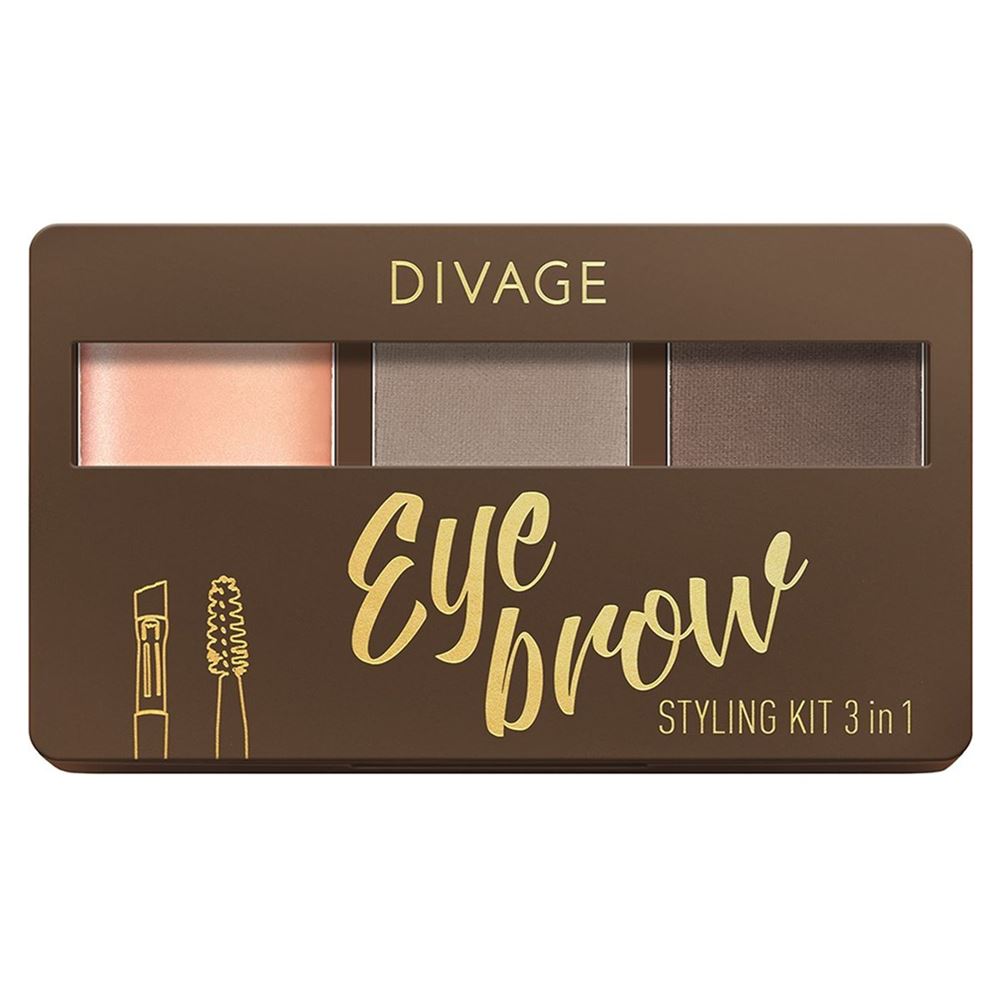 Divage Make Up Eyerbrow Styling Kit 3 in 1 Набор для бровей