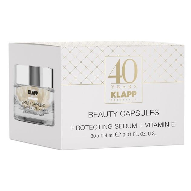 Klapp Skin Care Beauty Capsules Protecting Serum + Vitamin E Капсулы для лица