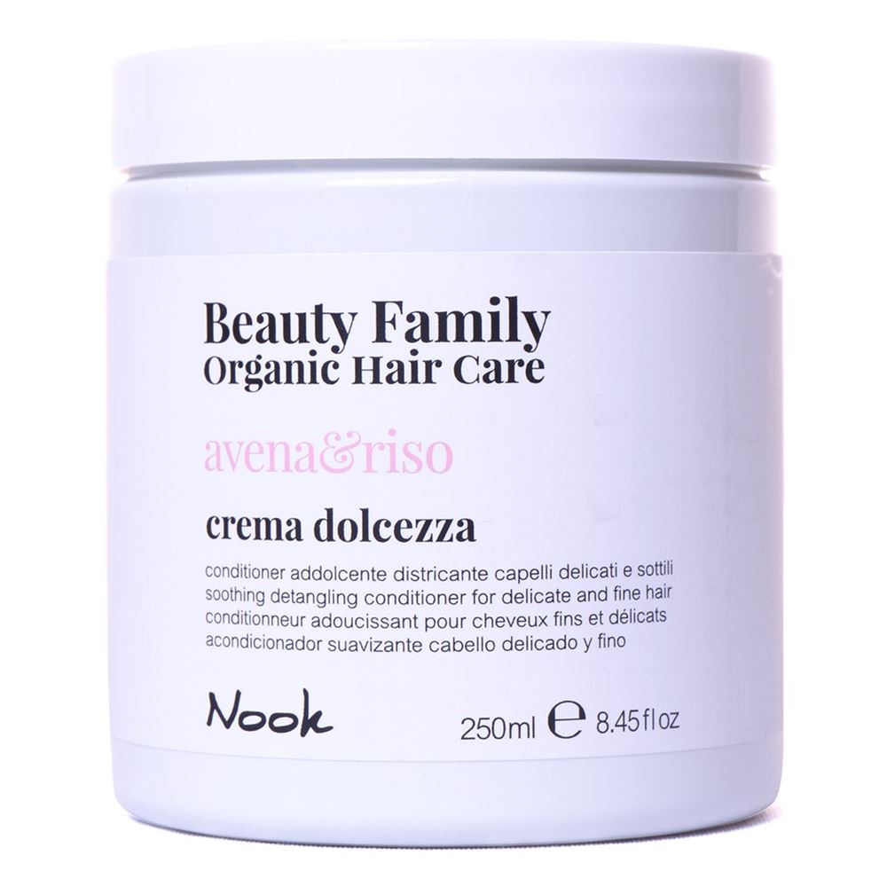 Nook Beauty Family Avena & Riso Crema Dolcezza Крем-кондиционер успокаивающий для ломких и тонких волос