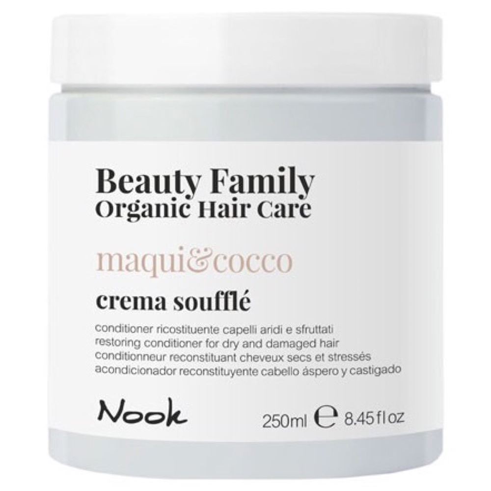 Nook Beauty Family Maqui & Cocco Crema Souffle  Крем-кондиционер восстанавливающий для сухих и поврежденных волос