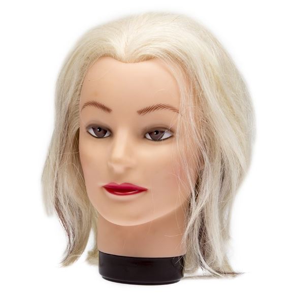 Dewal Professional Аксессуары для волос M-4151K Голова учебная DEWAL"блондинка", натурал.волосы 20-30 см M-4151K Голова учебная DEWAL"блондинка", натурал.волосы 20-30 см