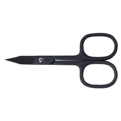 336black Ножницы Dewal серии "Black Edition" для ногтей, черные матовые