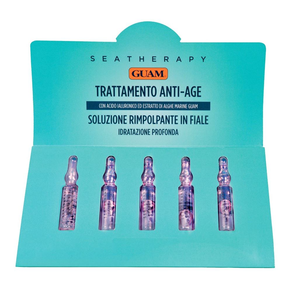 Guam SeaTherapy Seatherapy Ампулы для лица омолаживающие с гиалуроновой кислотой Seatherapy Trattamemto Anti-Age Soluzione Rimpolpante In Fiale 