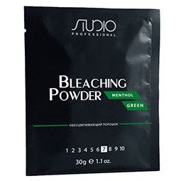 Kapous Professional Color and Tints Studio Professional Bleaching Powder Menthol Green Обесцвечивающий порошок для волос «Menthol Green»
