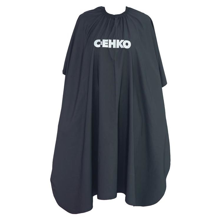 C:EHKO Prof.Cehko Накидка для стрижки черная лого  Накидка для стрижки черная лого 