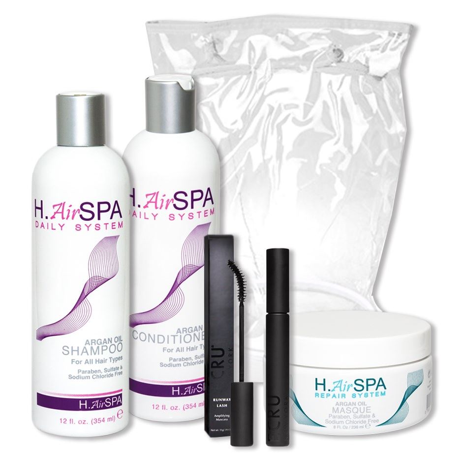H.AirSPA Hair Spa Набор "Безупречный шарм" Набор: шампунь, кондиционер, маска, тушь для ресниц