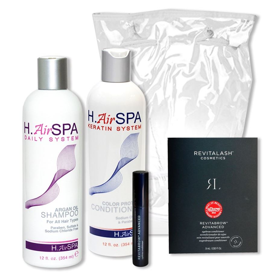 H.AirSPA Hair Spa Набор "Твой ослепительный образ" Набор: шампунь, кондиционер, усилитель роста бровей